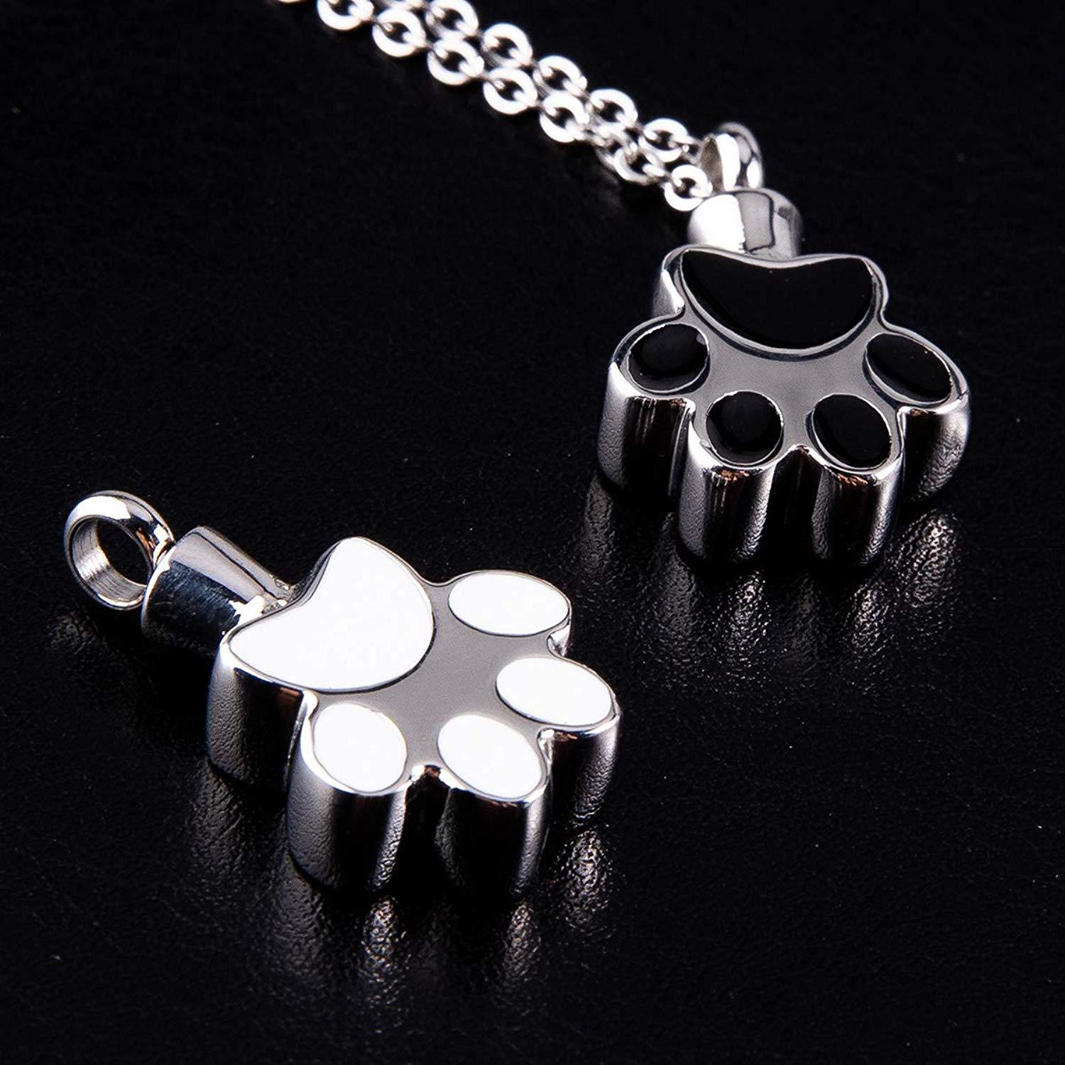 Black and white individual pendant without chain