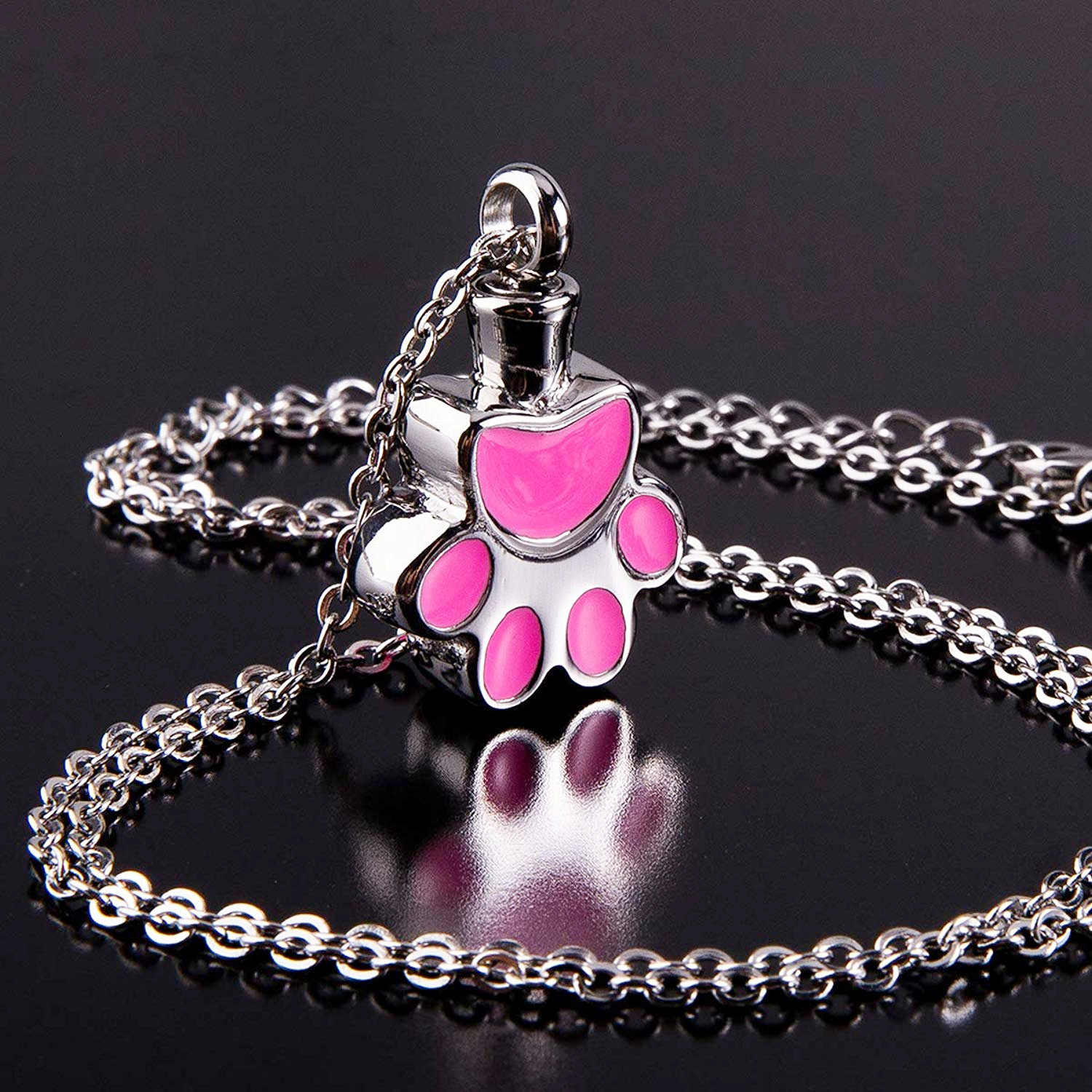 Pink individual pendant without chain