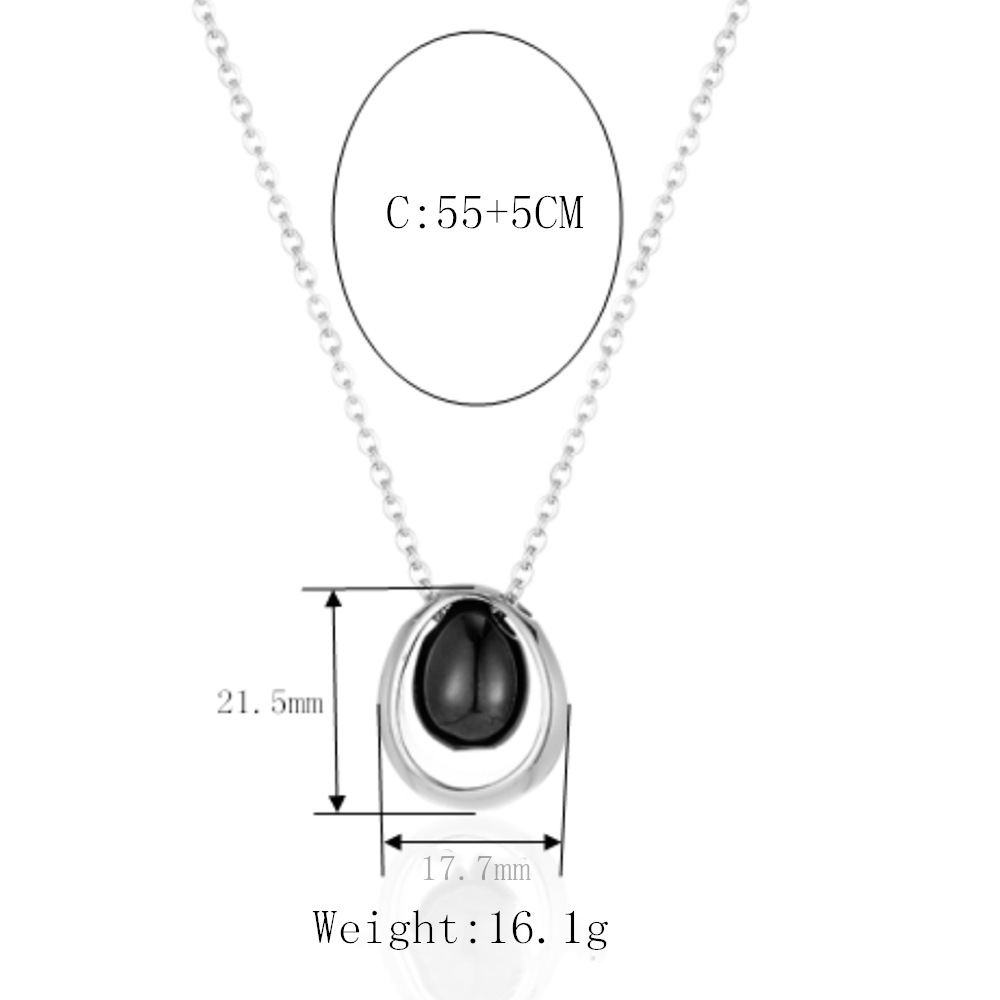 1:Black necklace-L
