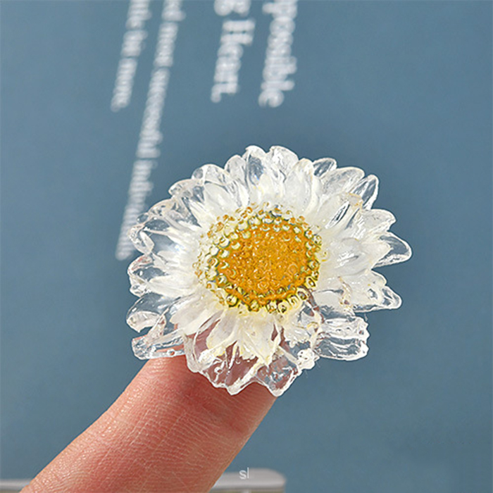 16#white flat daisy