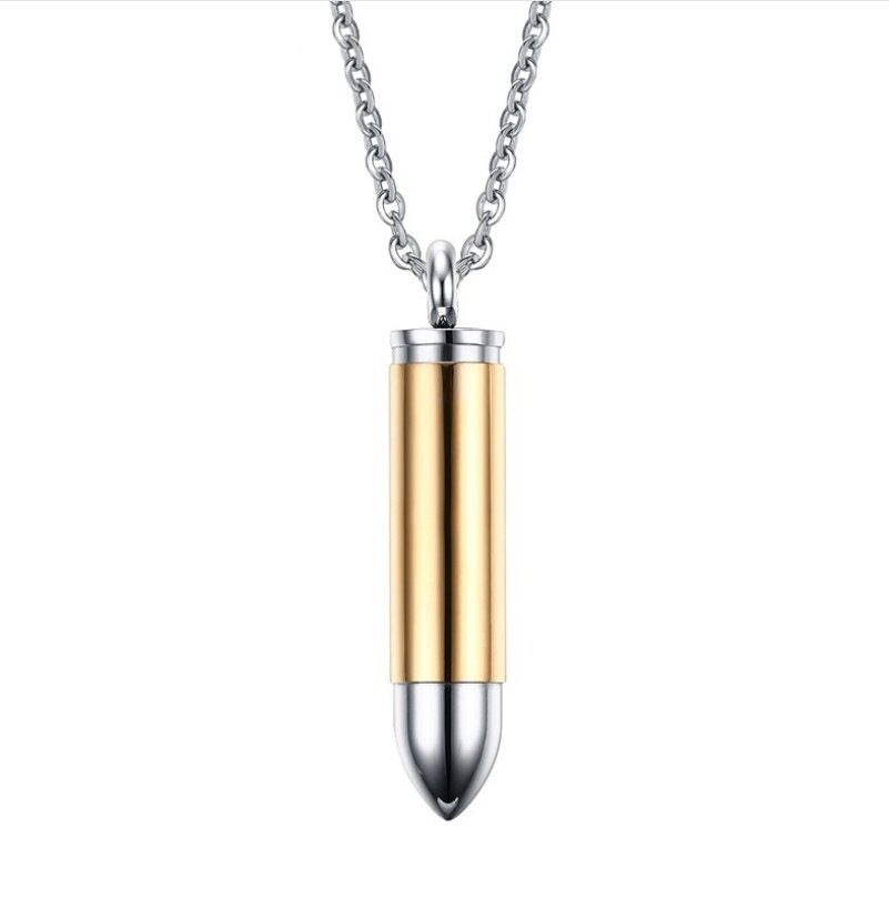 Single gold pendant without chain