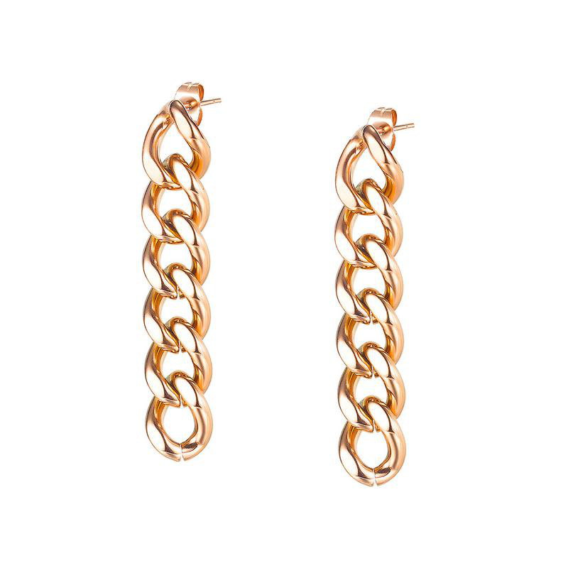 2 rose gold color plated