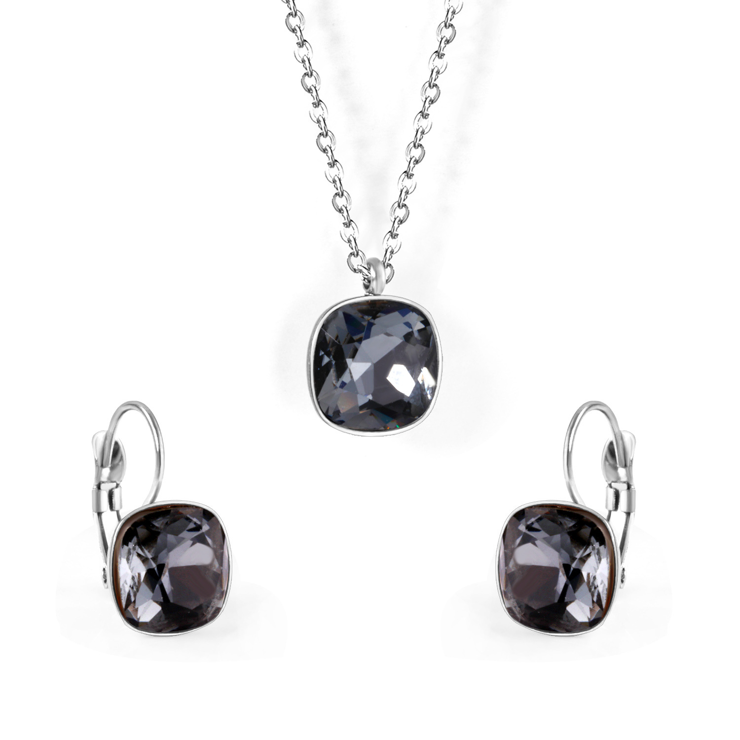 5:Steel color-mineral black crystal