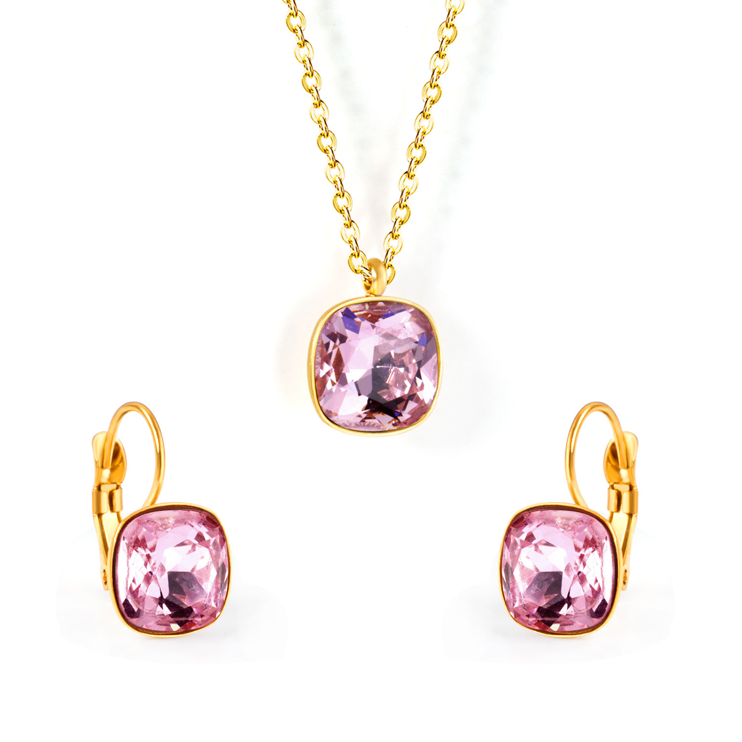 Gold-pink crystal