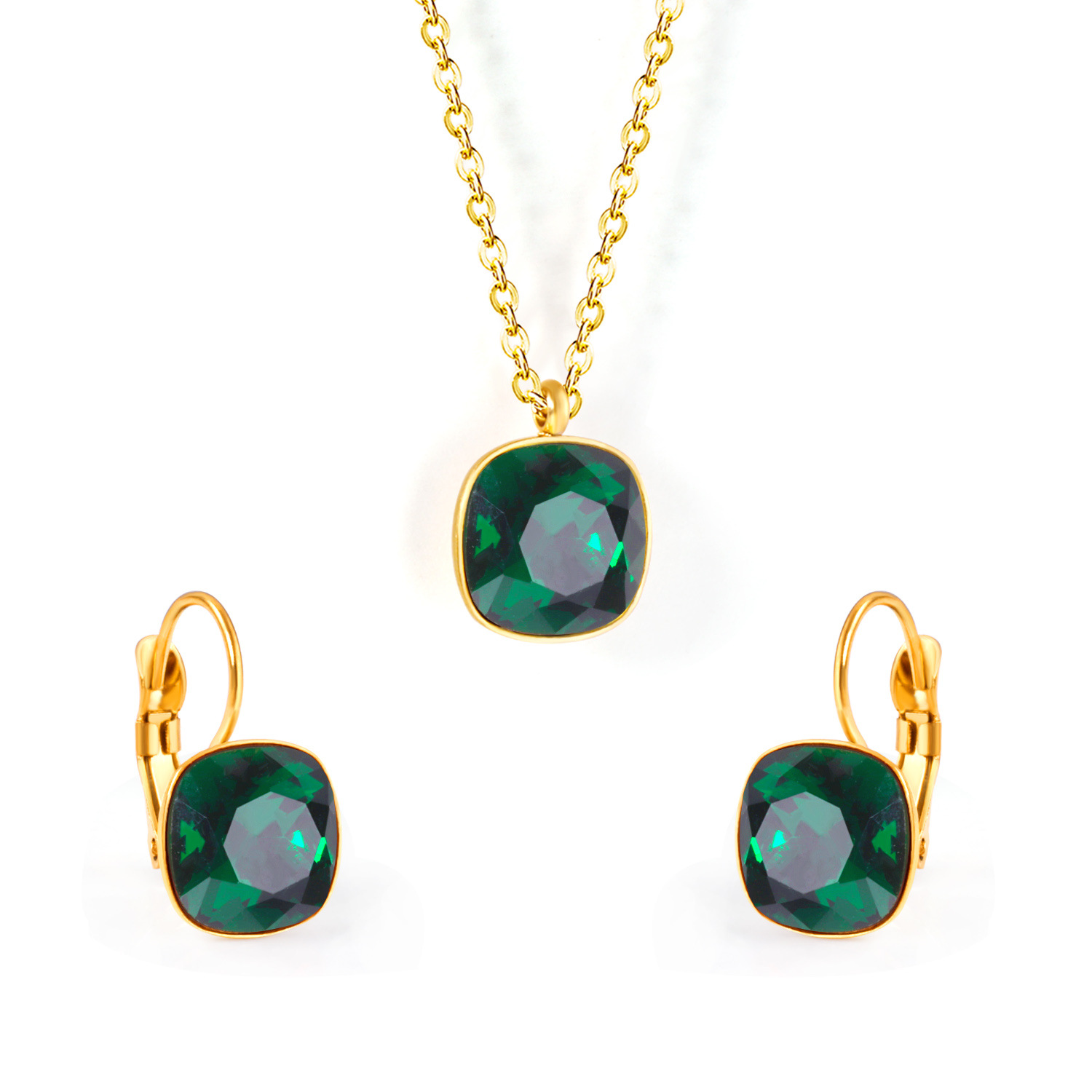 Golden-Emerald Green Crystal