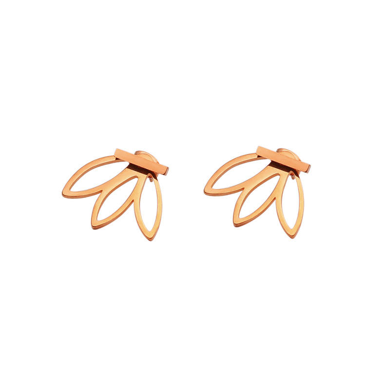 5:Rose gold (with square earrings)