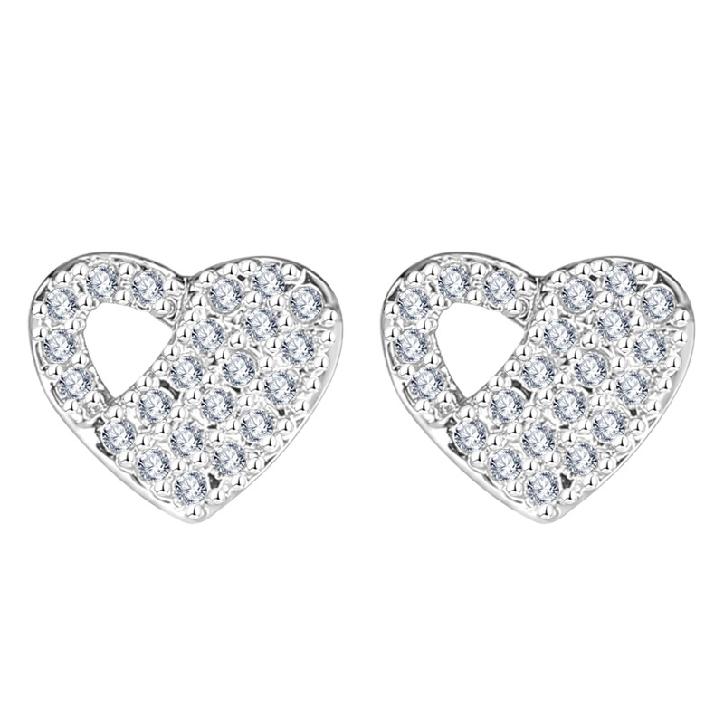 1:Heart-shaped white gold