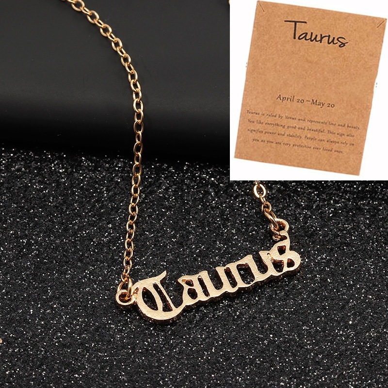 3:taurus necklace gold