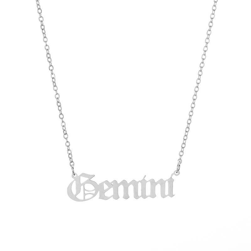 6:Gemini necklace silver