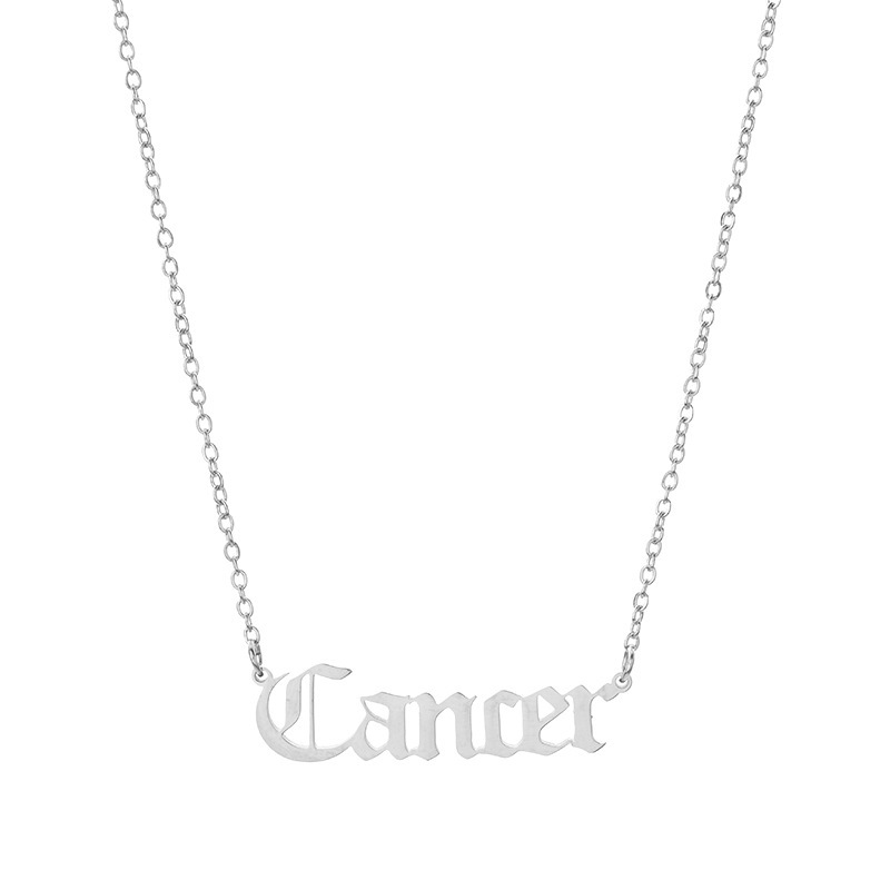 8:cancer necklace silver