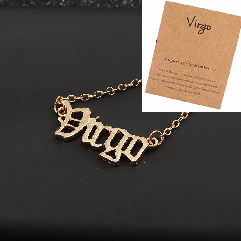 11:virgo necklace gold