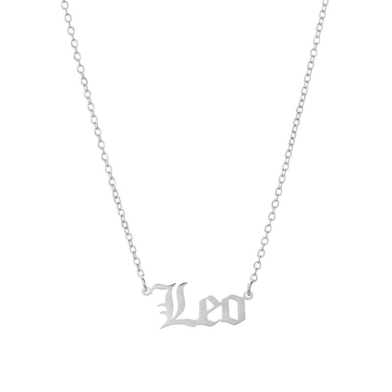 Leo necklace silver