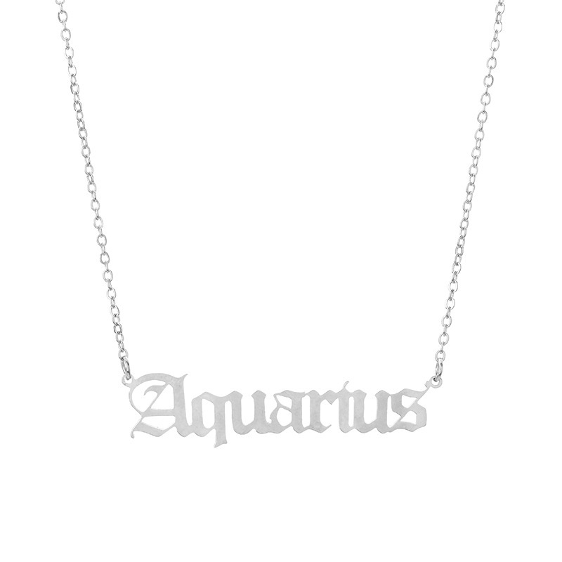 Aquarius necklace silver