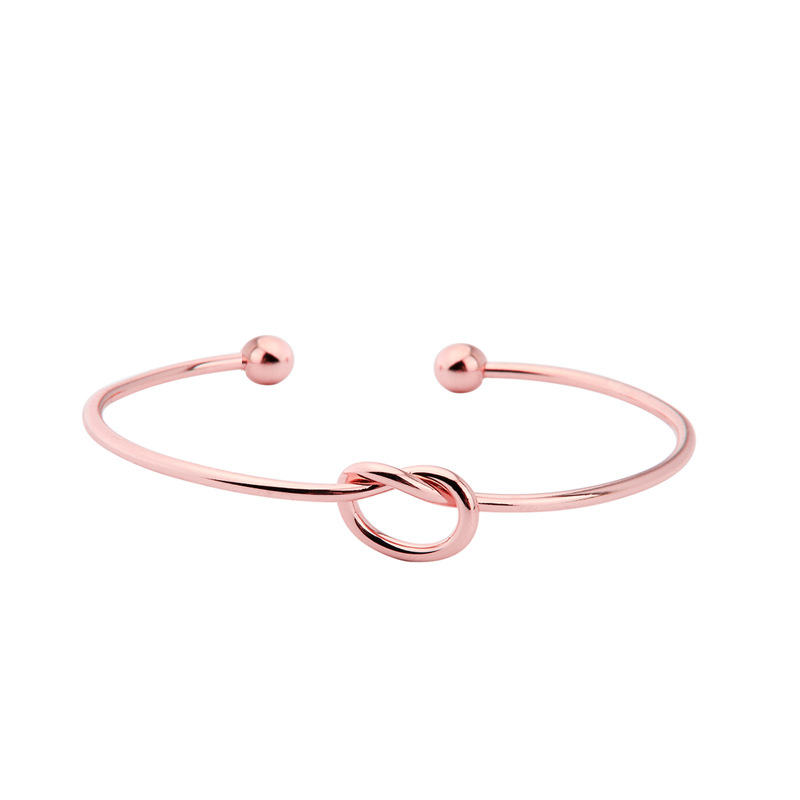 3 rose gold color plated
