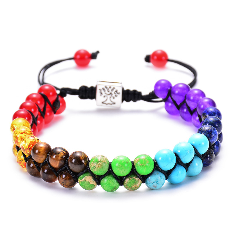 6 mm seven Chakra Bracelet