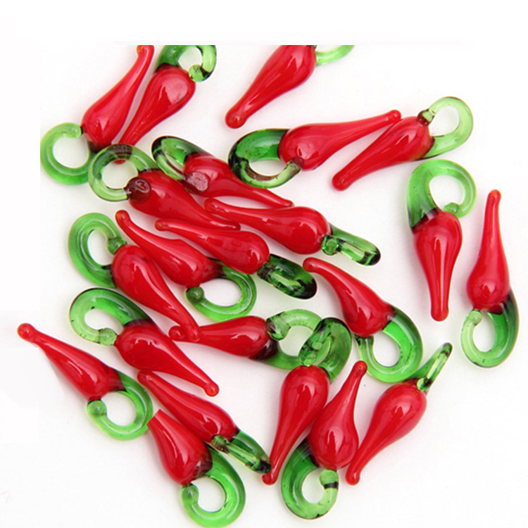 1:Small red pepper beads about 50pcs / bag
