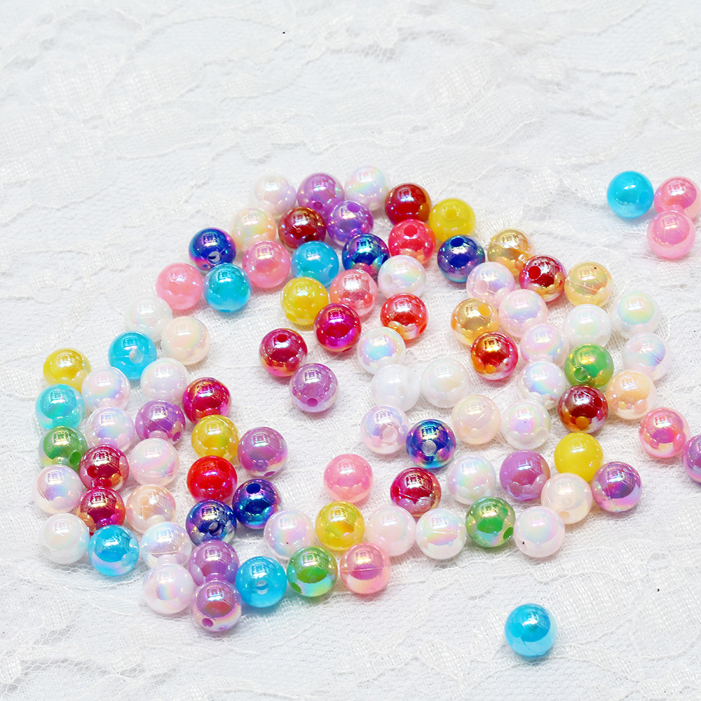 mixed colors, 8mm( about 2000pcs）