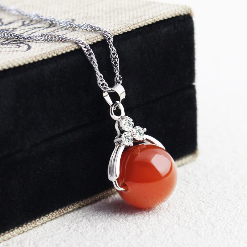 1:14mm, red agate, with box