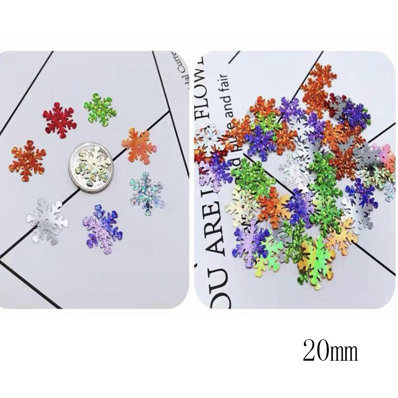 Mixed color 50 grams of snowflakes glitter with