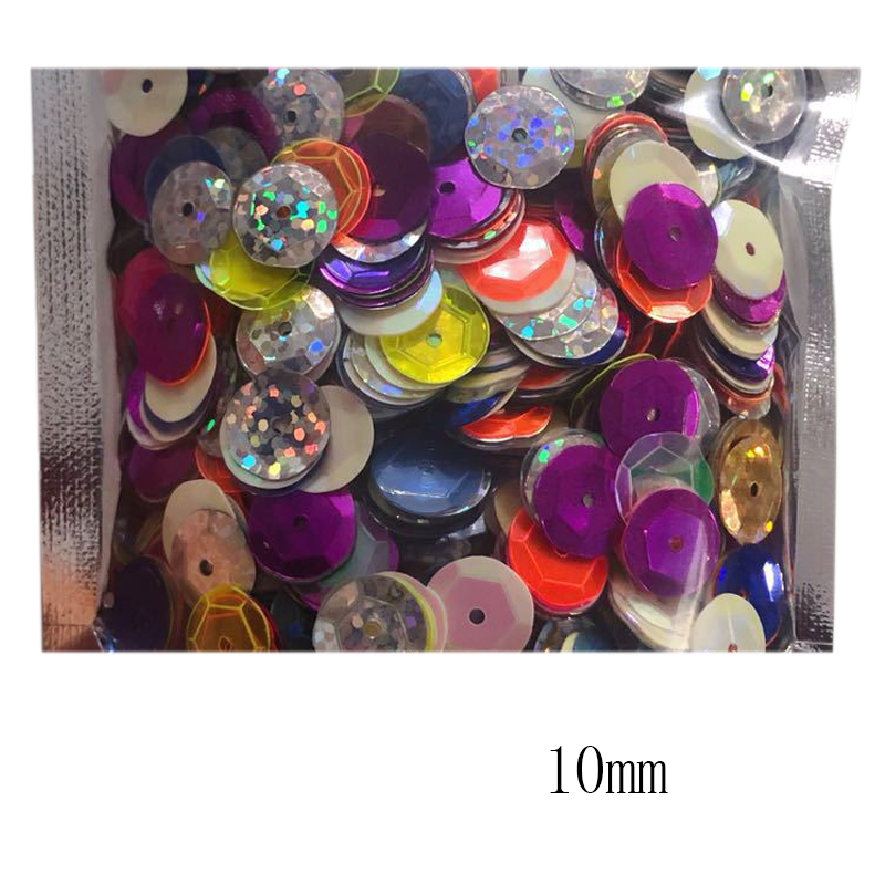 Mixed color bump sequins 10mm 500 G load