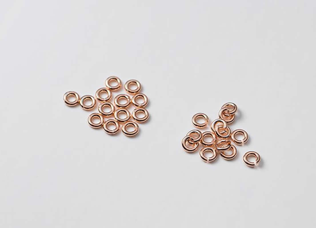 6:rose gold color plated (close ring )