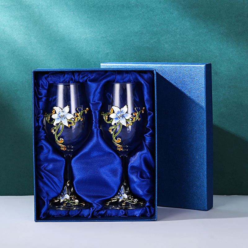 Blue double gift box