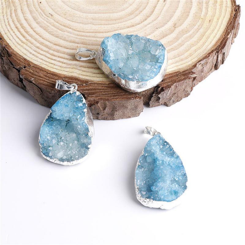Loose stone Blue silver electroplating