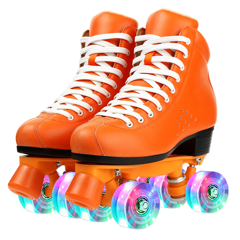 Orange flashing wheels