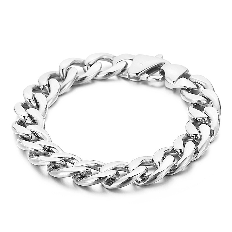 1:steel color bracelet 215*13mm