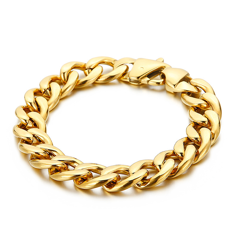 gold bracelet 215*13mm
