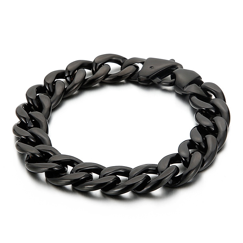 3:black bracelet 215*13mm