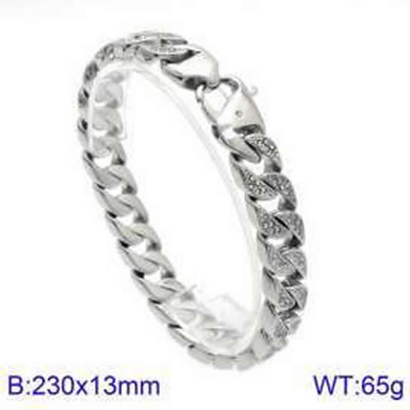 steel color  bracelet  230*13mm