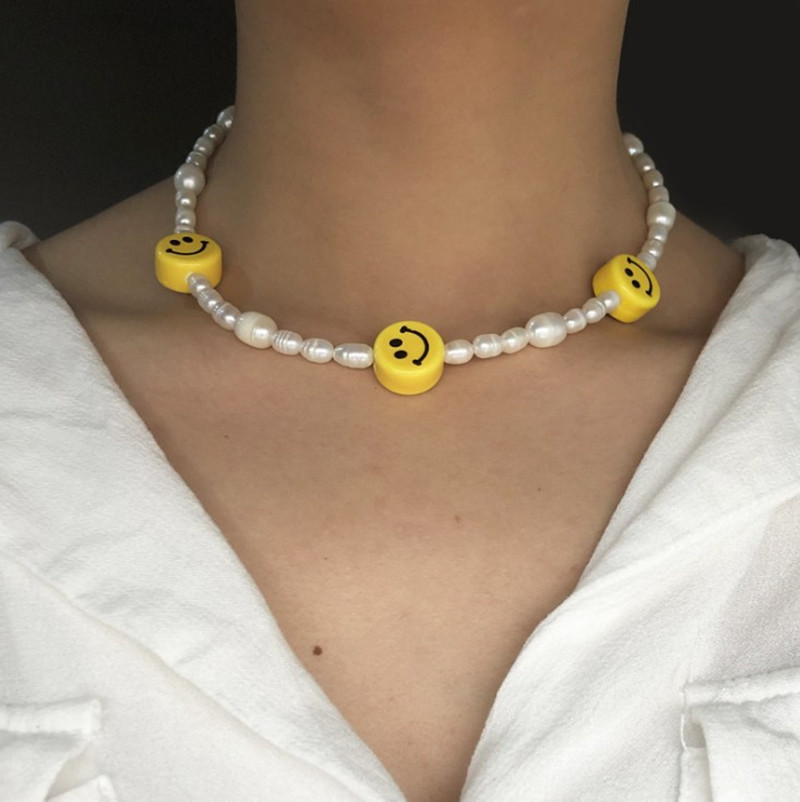 2:Three smiley face necklaces