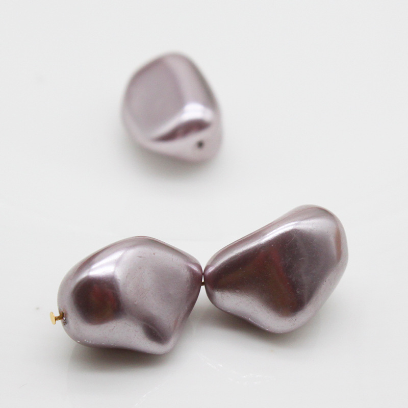 8:14*16mm polyhedral shaped stone purple