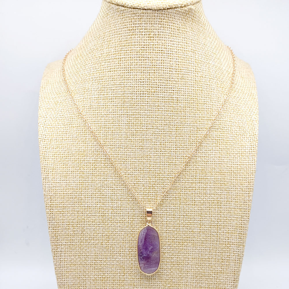 Amethyst with chain