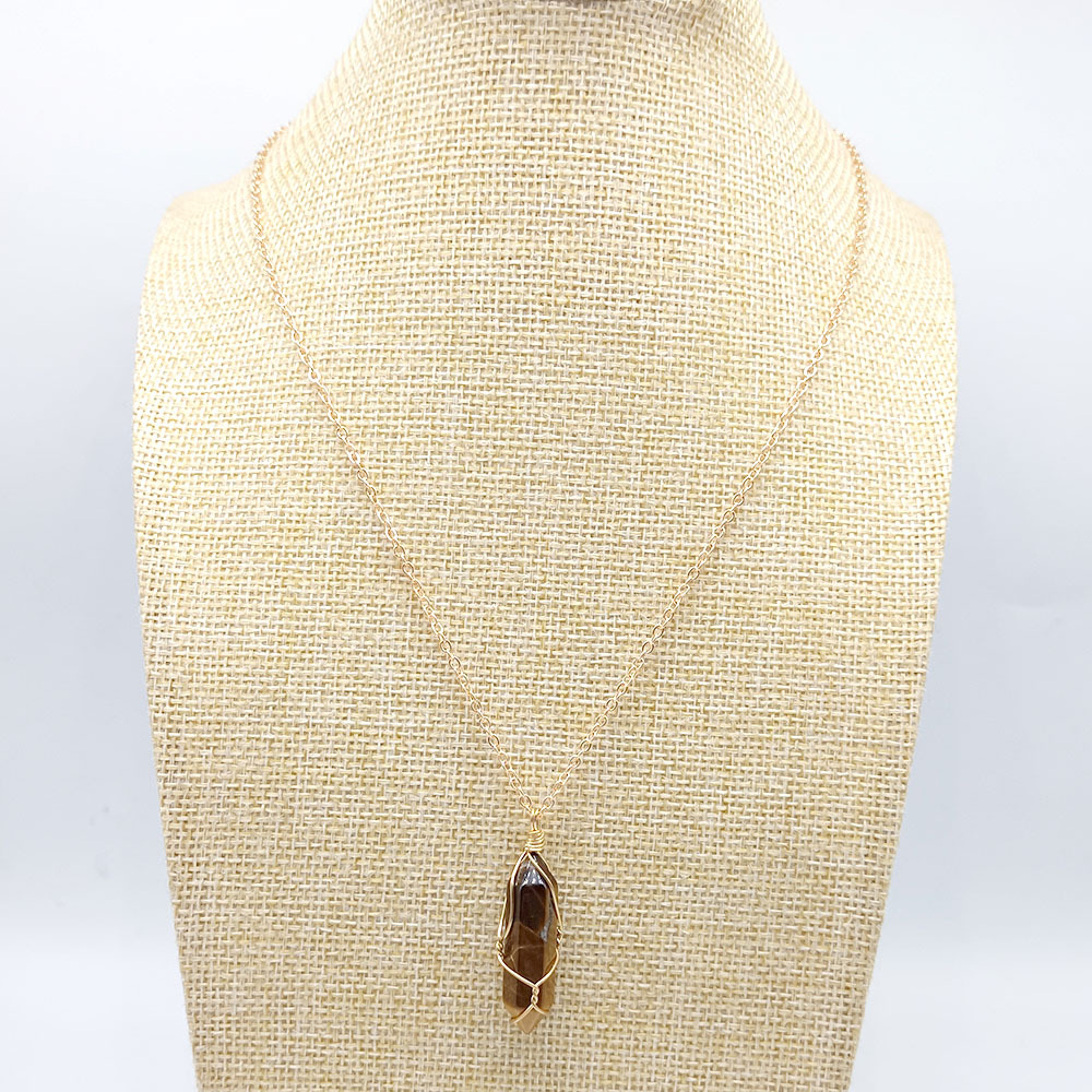 Tiger's eye with chain