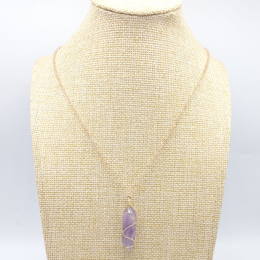 Amethyst with chain