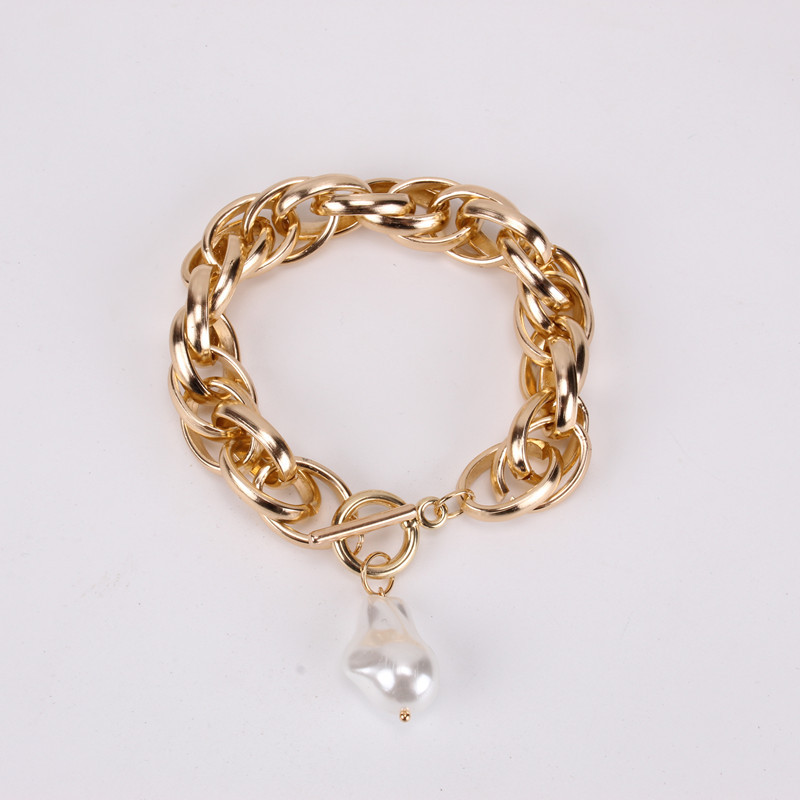 Double buckle chain bracelet