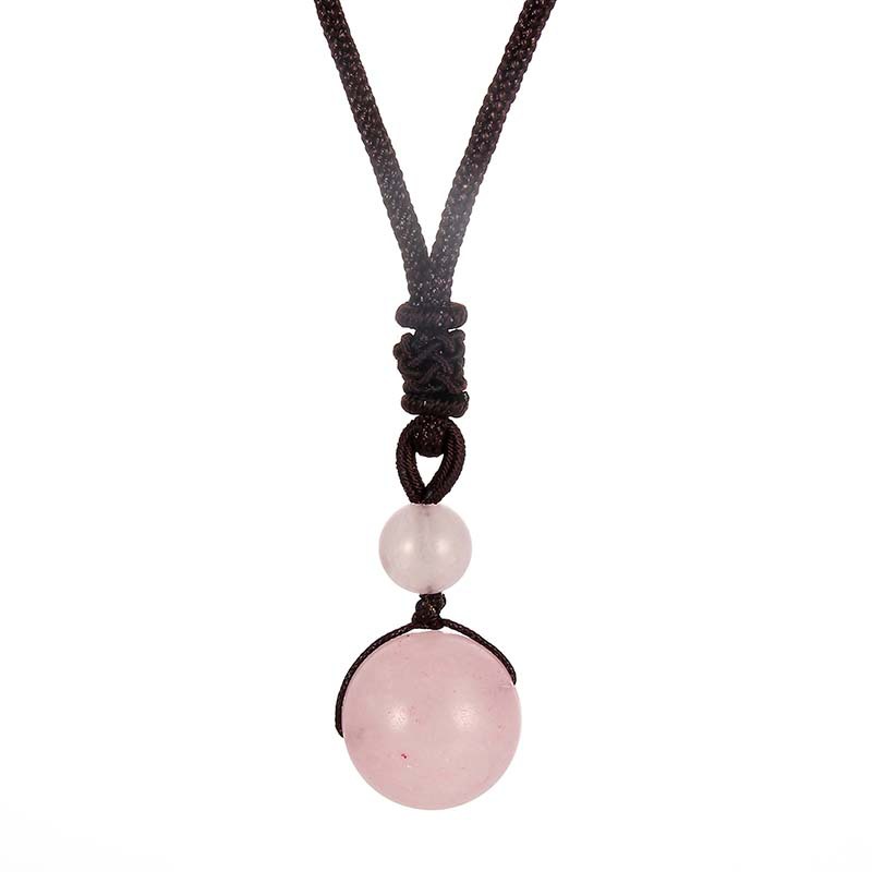 1:16mm, Rose quartz necklace B11-0201