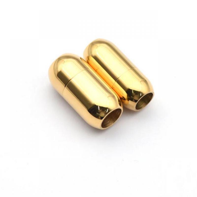 Glossy gold 6mm aperture