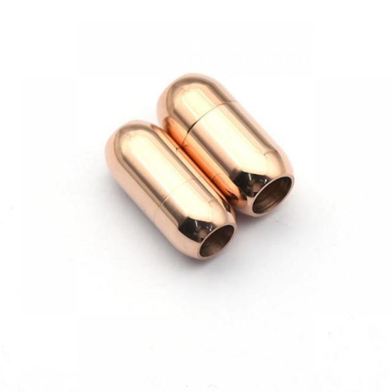 Glossy rose gold 4mm aperture