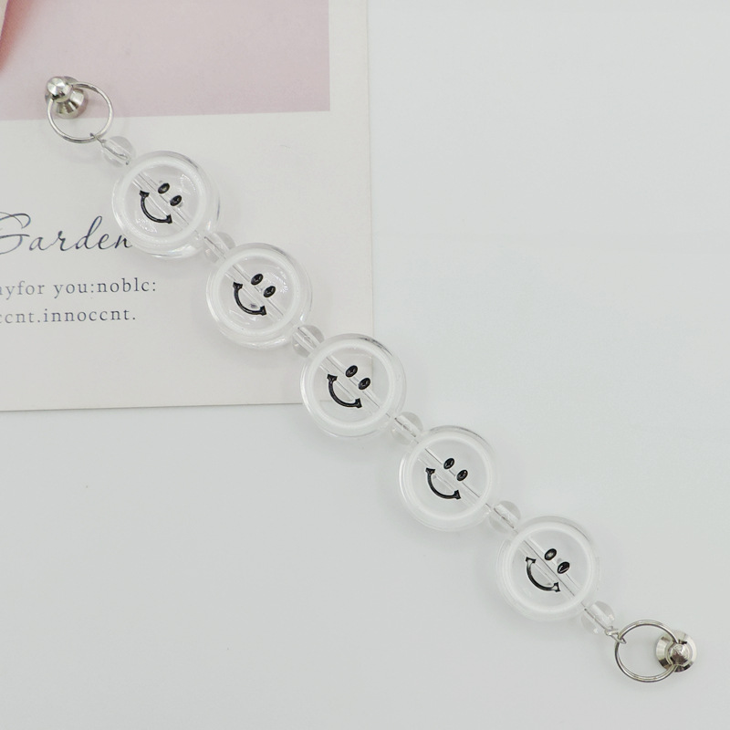 2:White smiley face bracelet