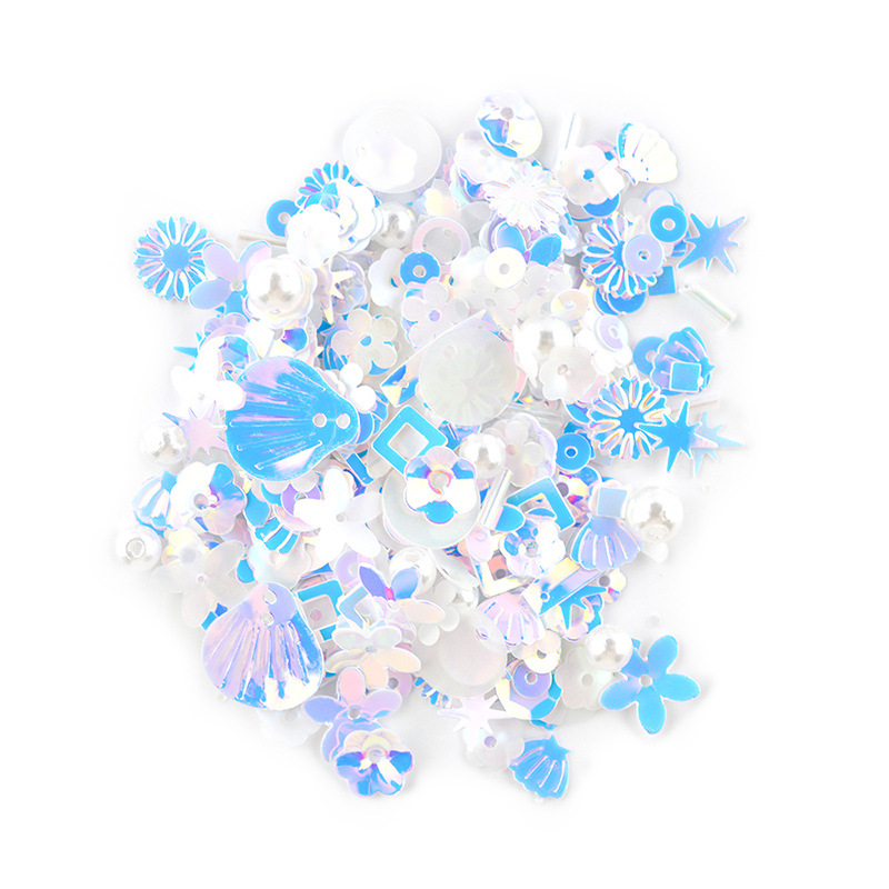1:Pearl sequins mixed _1#white