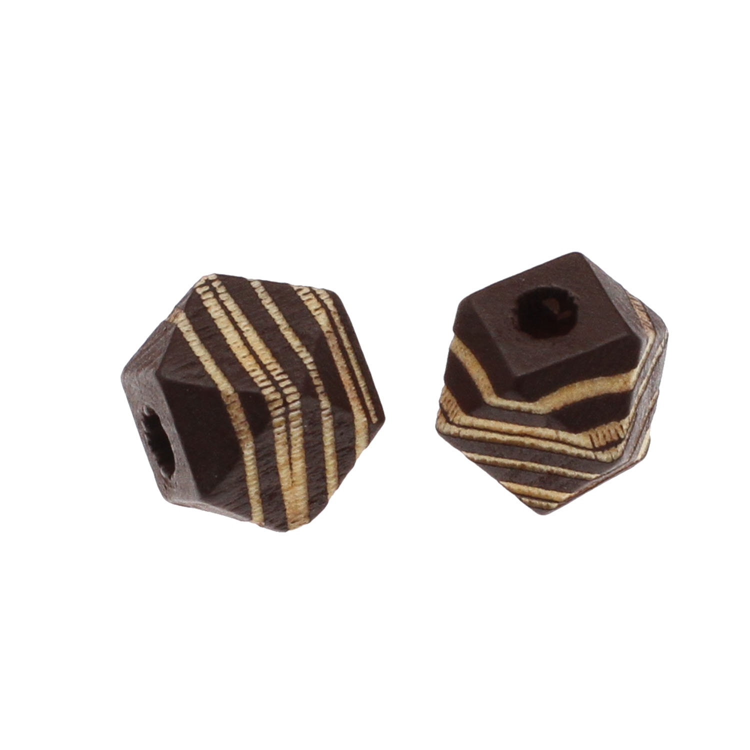 brown, 12x12mm, Hole: 3mm