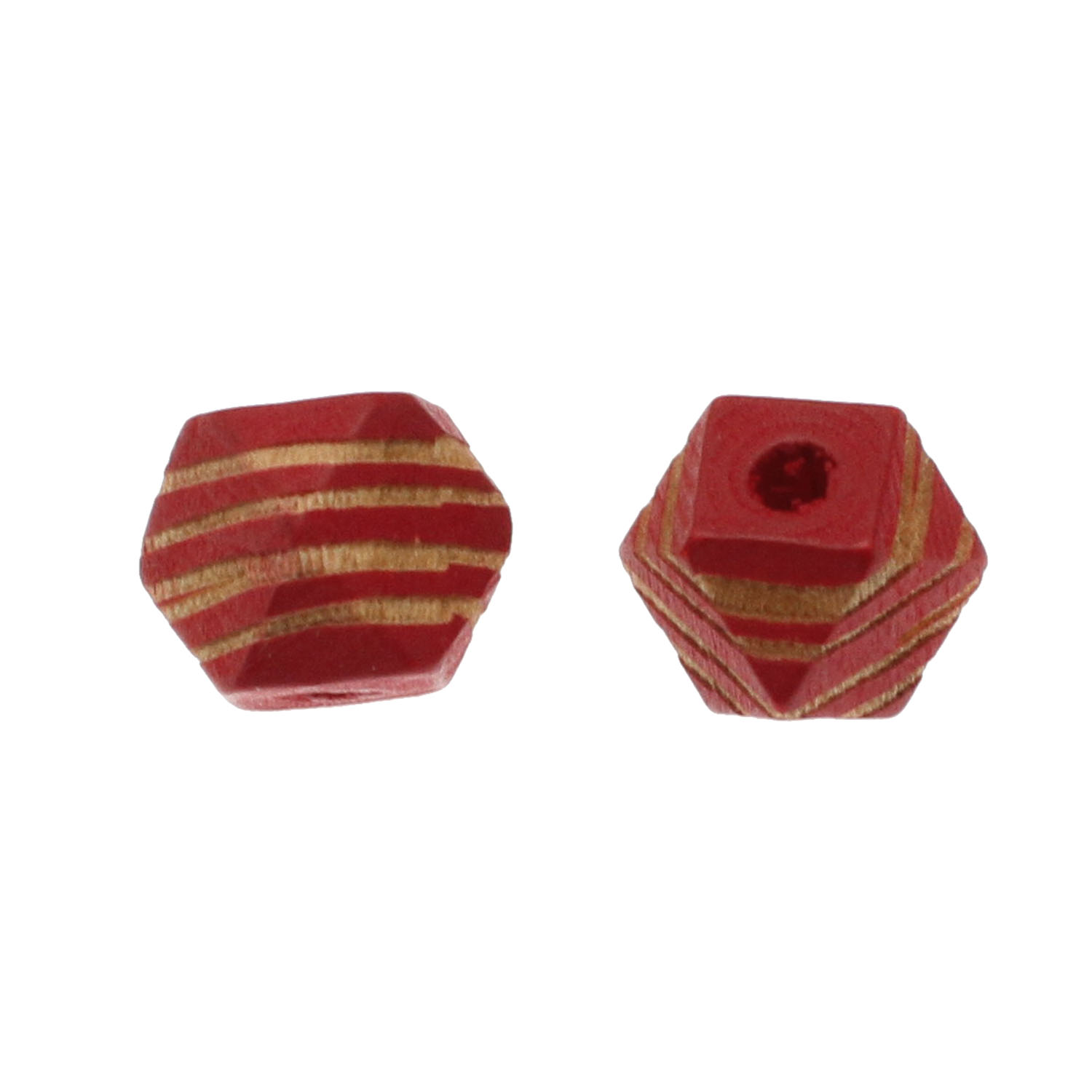 deep red, 12x12mm, Hole: 3mm
