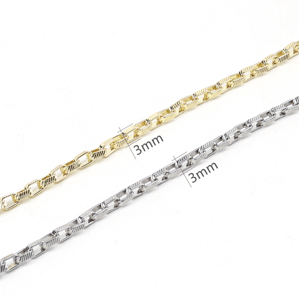 Embossed lattice chain