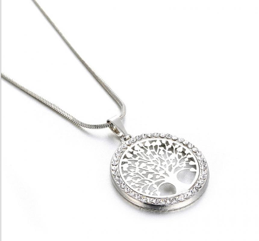 Necklace in silver 45cm+10cm,2.5cm