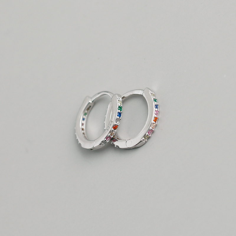 5:platinum color plated with colorful rhinestone