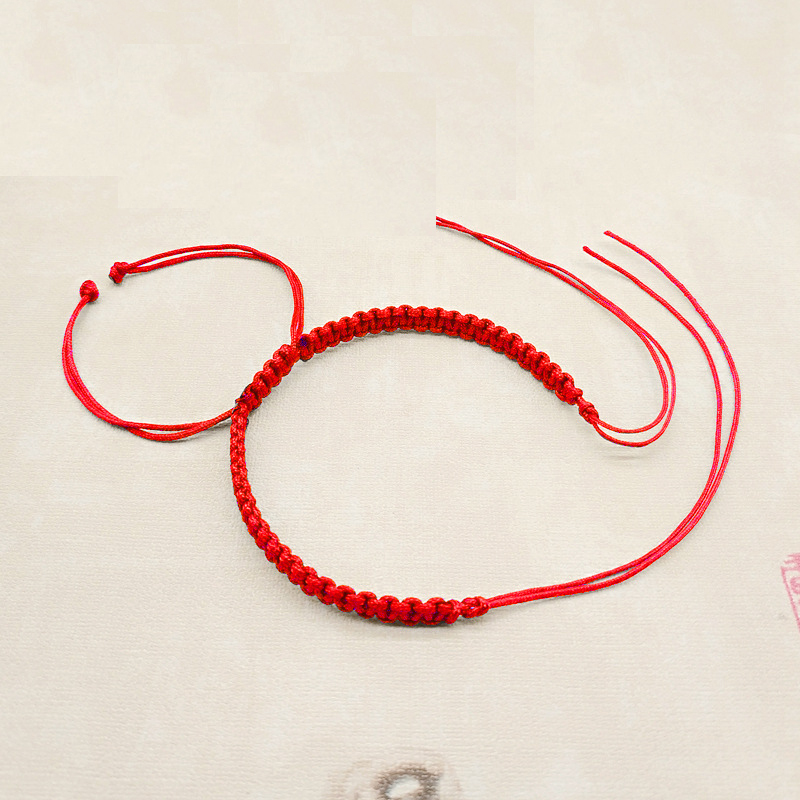 1:Plain knot red rope