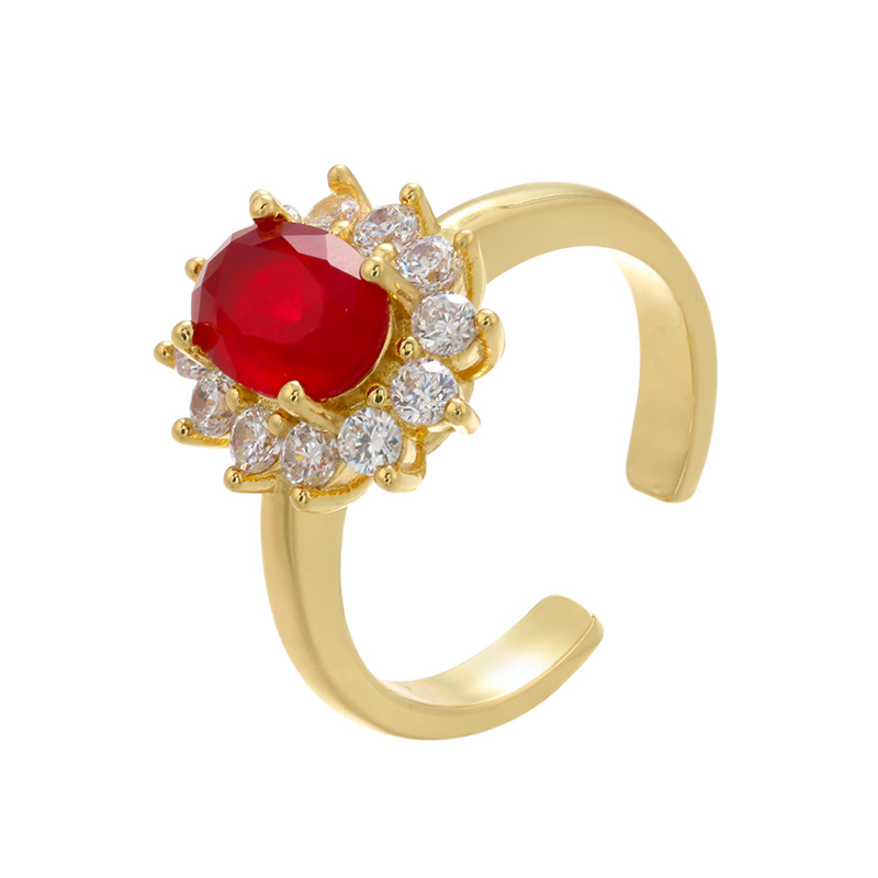 6:gold color plated with red